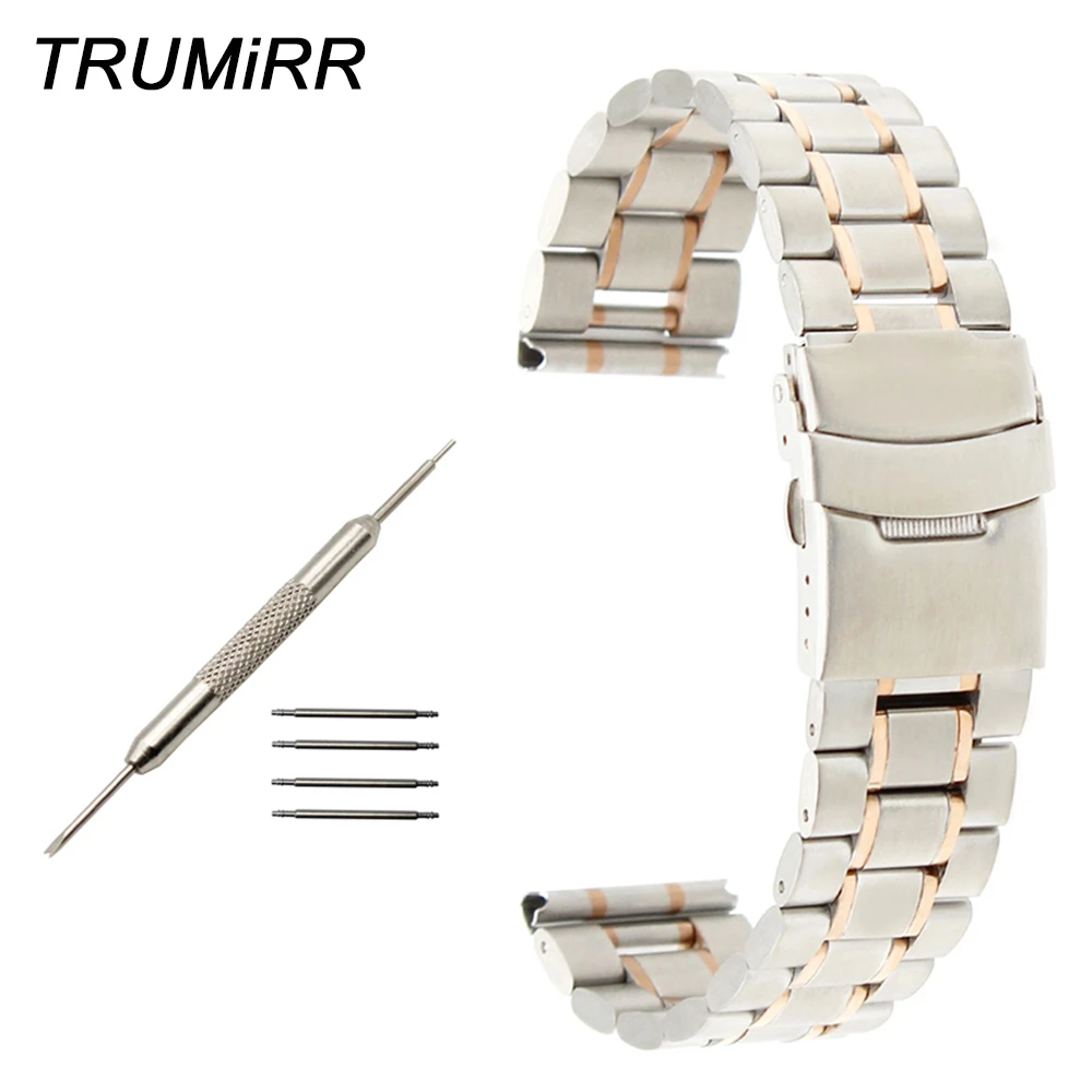 Curved End Stainless Steel Watch Band For Citizen Ecodrive Machanical