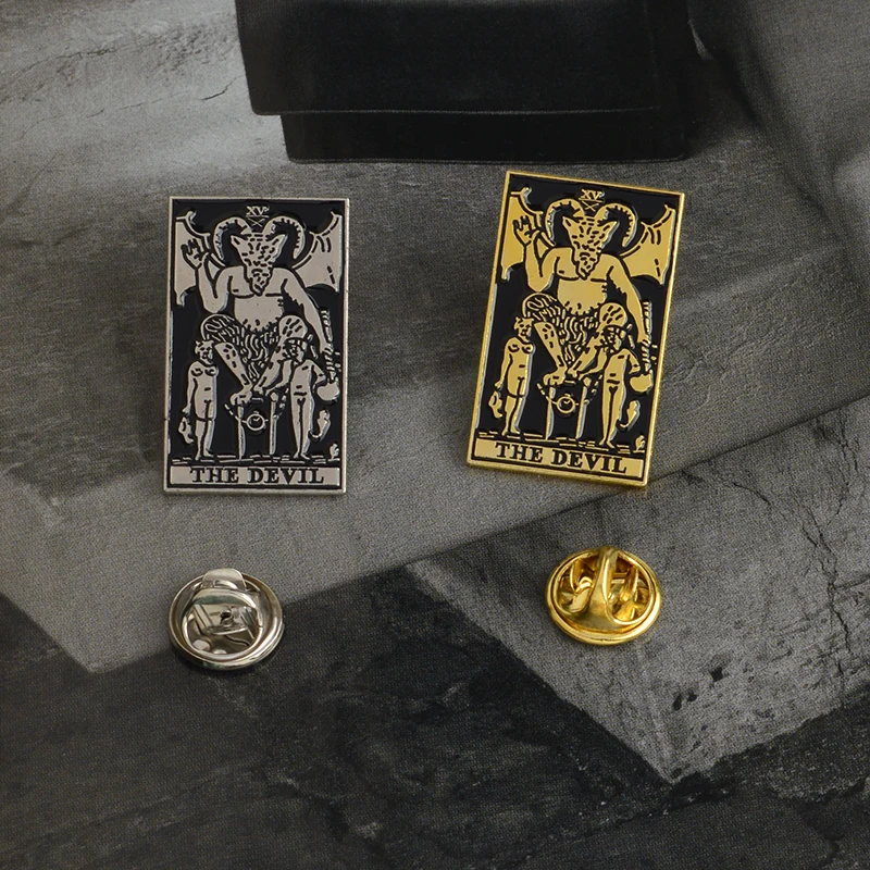 Готический Темный скелет, дьявол, легкая рука, брошь скорпиона, эмаль, золото, серебро, булавки, кнопка, сумка, джинсовая куртка, Нагрудный значок, ювелирные изделия