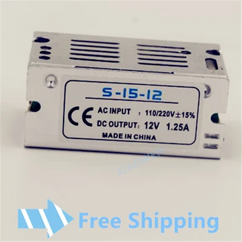 

Mini Size LED Switching Power Supply 12V 1.25A 15W Lighting Transformer Power Adapter AC100V 110V 127V 220V to DC12V Led Driver