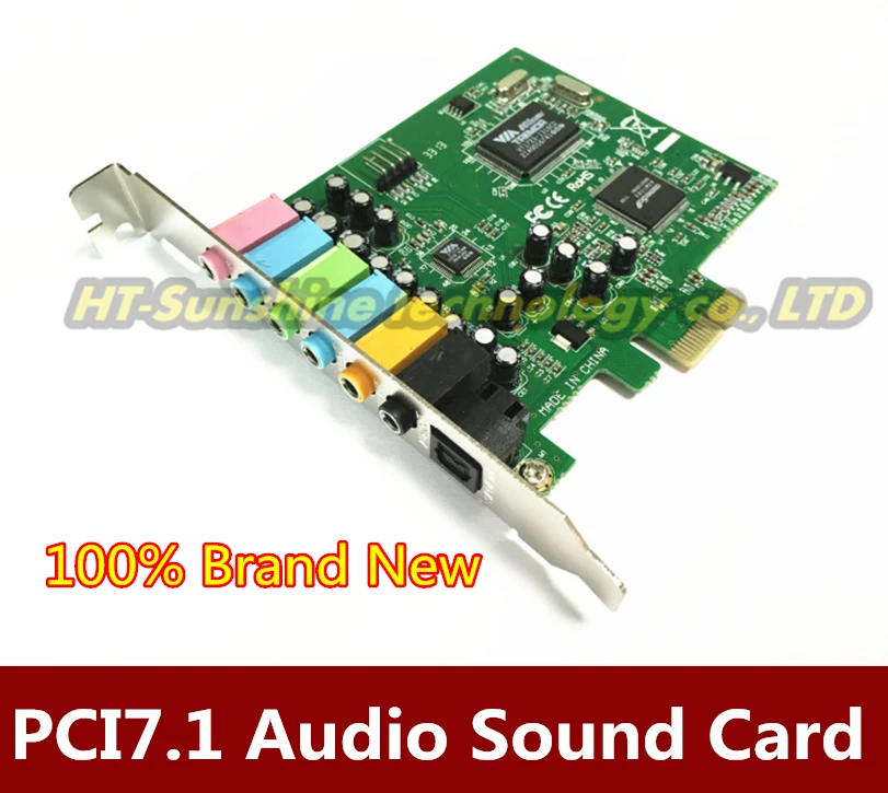 Высококачественная звуковая карта PCI Express E 7 1 Bundle Deal 24 битная частота