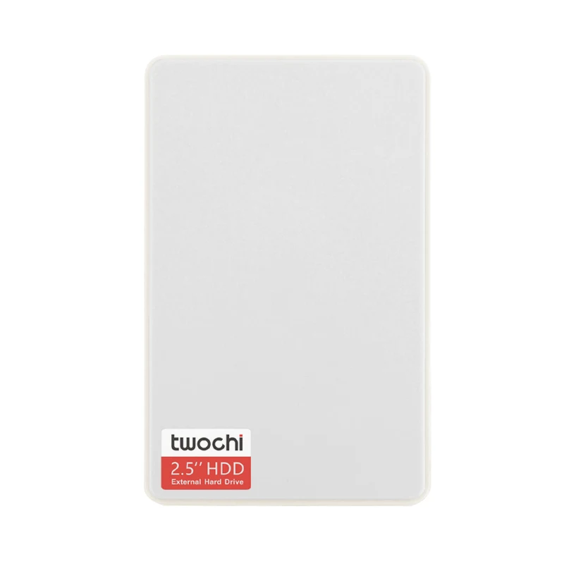 Новые стили TWOCHI A1 5 цветов 2,5 ''внешний жесткий диск 100 ГБ USB2.0 Портативный HDD хранения дисковый разъем и играть на продажу - Цвет: Белый