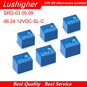 

5PCS Relay SRD-03 05 09 06 24 12VDC-SL-C 5PINS 3V 5V 9V 6V 24V 12V
