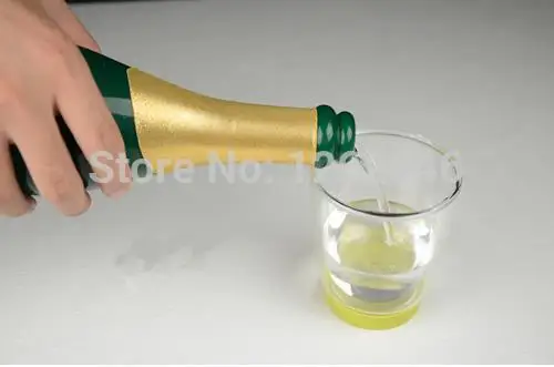 Новая исчезающая бутылка шампанского(черная или зеленая) трюк может налить жидкий сценический магический трюк маг Иллюзия реквизит Забавный ментализм
