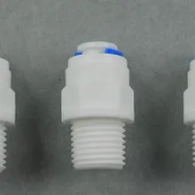 3 шт. 1/4 дюймов OD трубка* 1/4 дюймов BSP Мужской быстрый соединитель RO воды прямой мужской BSP и трубы без проблем гайки