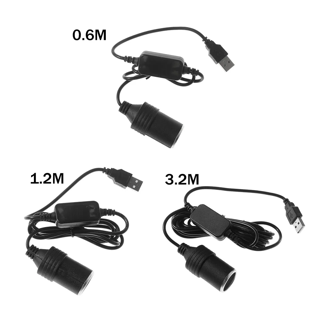 0 6/1 2/3 2 м USB 5V 12V розетка для автомобильного прикуривателя Женский конвертер