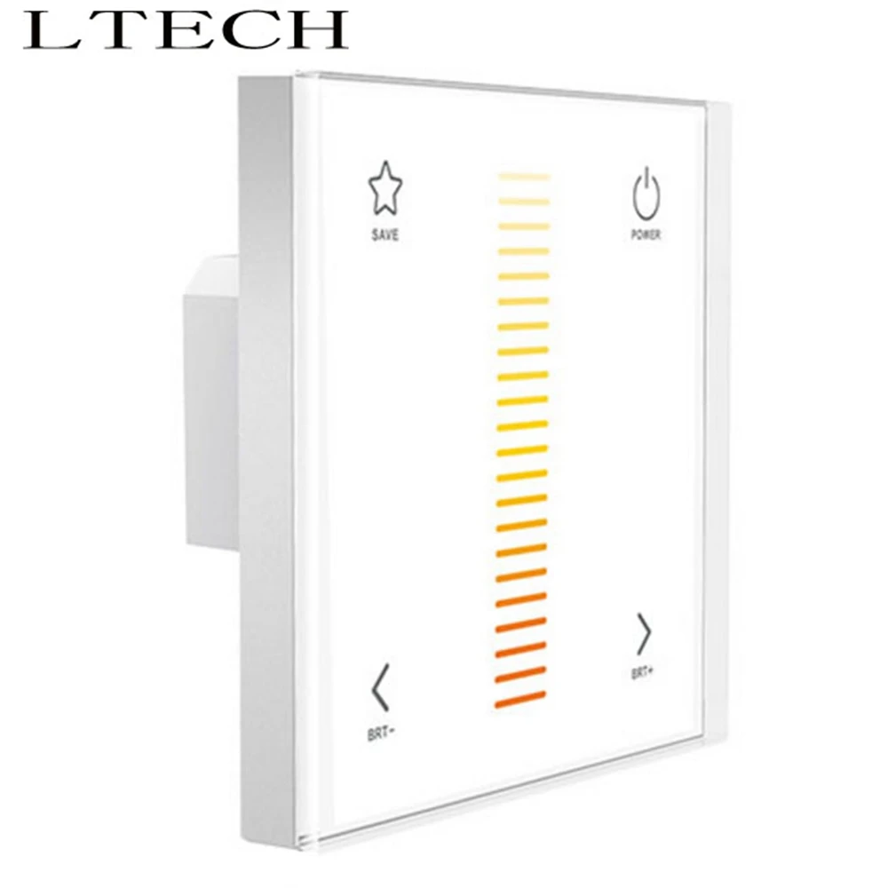 

Xnbada LTECH LED Color Temperature Controller EX2 220V Wall Mount Touch Panel AC100~240V Input DMX512 Output CT Controller