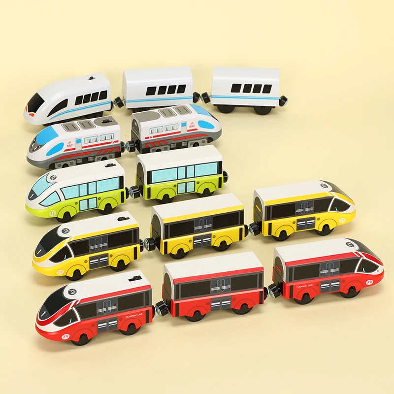 

Thoma Wooden Tracks Train Set Toys Diecast Railway Magic Education Brio Magnetic Electric Wood Puzzles Toys For Children
