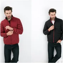 2017 Autumn Winter jacket Men Winter Coat Ultra Light Plus Size 3XL Double Sided Zipper Casual Lightweight Men’s Clothing