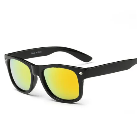Glitztxunk модные детские солнцезащитные очки для мальчиков и девочек, детские солнечные очки, спортивные солнцезащитные очки для детей, детские солнцезащитные затененные очки - Цвет линз: Красный