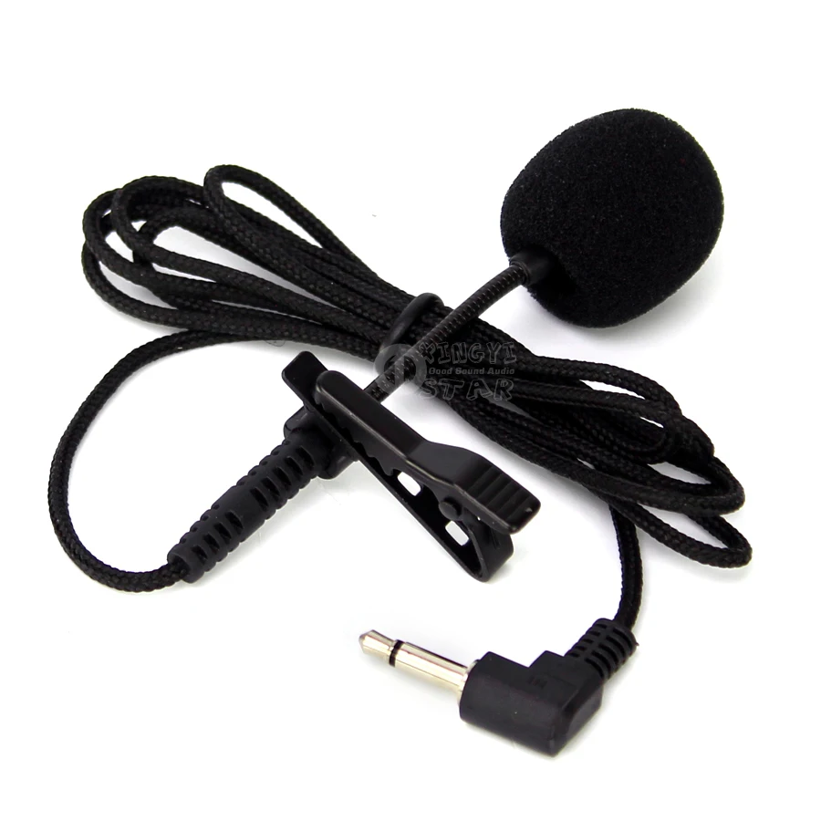 

Mini Capsule 3.5mm Jack Tie Clamp Collar Clip on Lapel Mic Lavalier Microphone For Wireless Beltpack Speaker Computer PC Laptop