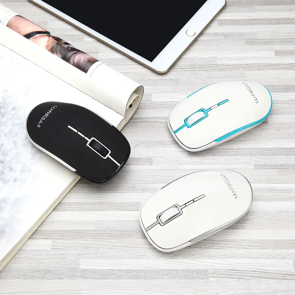 

Rechargeable Wireless 1600DPI Gaming Mouse 2.4G Battery Gamer 4 Buttons Mice Pro