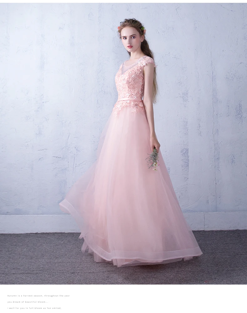 Халат de soiree 2019 розовый и красный кружево до рукавов вечернее платье vestido de festa Выпускные платья Платья для вечеринок портной индивидуальный