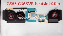 Laptop Heatsink&Fan for MSI GS63 GS63VR MS-16K2 GS73 GS73VR MS-17B1 E322500111A8700 BS5005HS-U2L1 BS5005HS-U2F1 original new for msi gs73vr gs73 cpu gpu cooling fan with heatsink