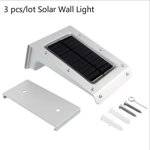 3PCS/lots 20 LED Solar Power Street Light PIR Motion Sensor Light Garden Security Lamp Outdoor Street Waterproof Wall Lights