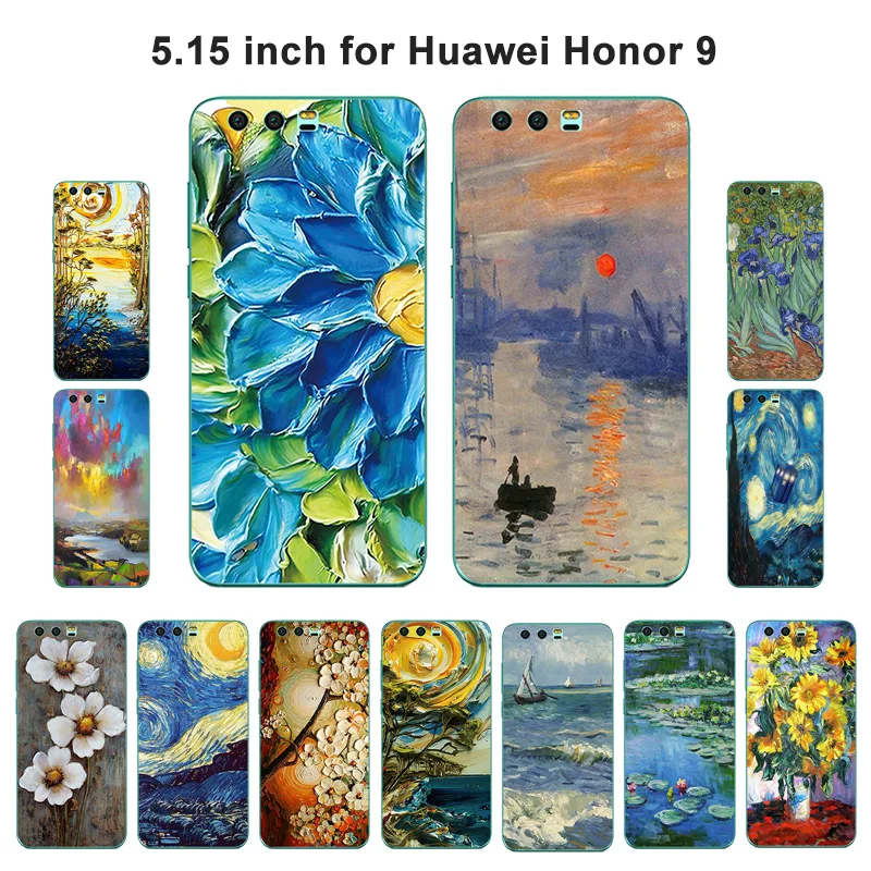 Силиконовый чехол для телефона Huawei Honor 9 Honor9 5 15 дюймов прозрачный из мягкого ТПУ с