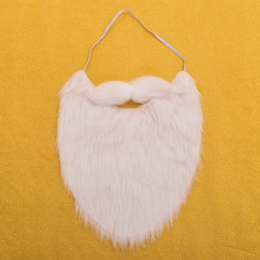 2 шт./лот, костюм Санта Клауса, бороды, усов для рождественской вечеринки, реквизит для костюмированной вечеринки