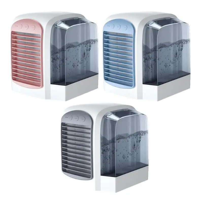 

380ml USB Mini Air Conditioner Cooling Fan 7 Colors Light Air Purifier Humidifier Summer Potable Air Cooler Fan for Office Home