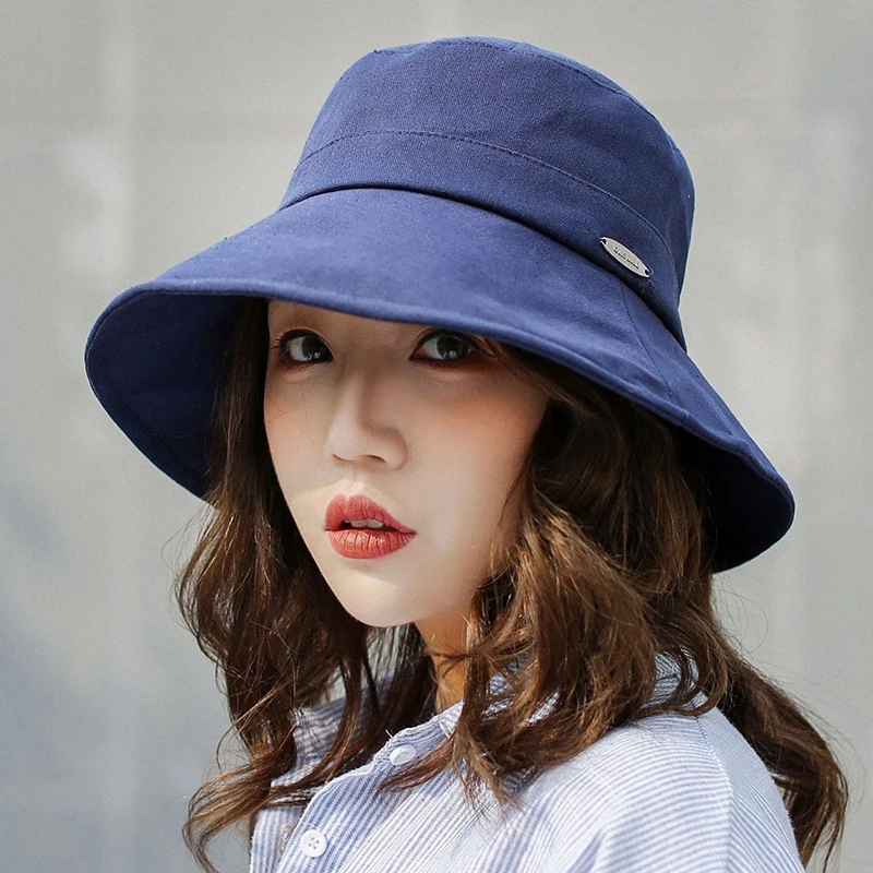 Summer Sun Hats for Women Foldable Girls Beach Hat Brimmed Shade Hat