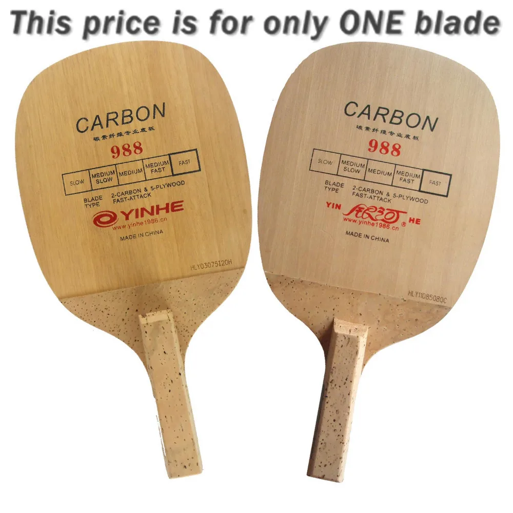 Yinhe درب التبانة مجرة 988 اليابانية penhold تنس الطاولة بينغبونغ بليد