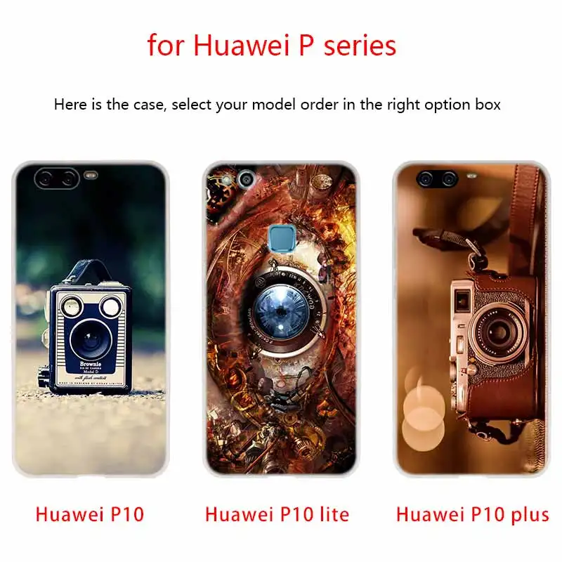 Чехол для телефона с старой камерой Huawei P40 P9 P10 P20 P30 Lite чехлы Pro P Smart 2019 мягкий