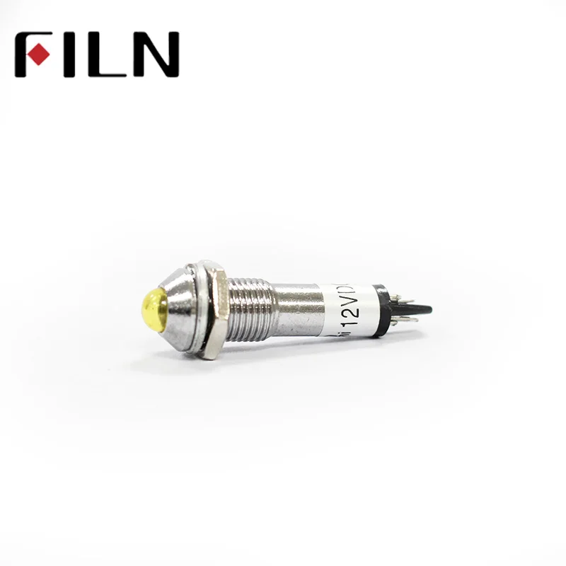 Filn 8 мм отверстие 12v 24v 220v Мини светодиодный пилот светильник