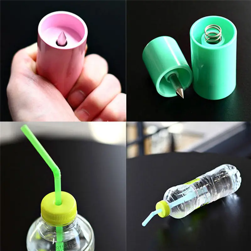 New Drink Punch Mini Water Drill Bottle Opener Bottle Cover Hole Opener