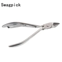 Swagpick отшелушивающие омертвевшей кожи клещи из нержавеющей стали серебряный инструмент для дизайна ногтей Бриджи лак для ногтей