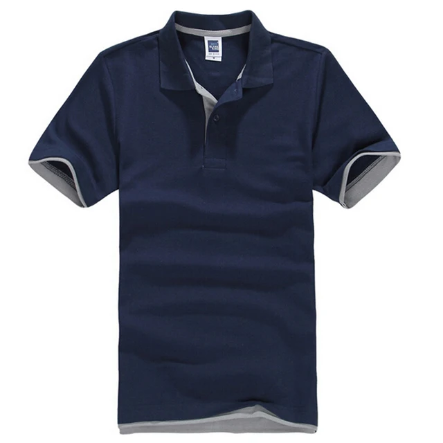 Мужская рубашка-поло с коротким рукавом, из дышащего хлопка 1