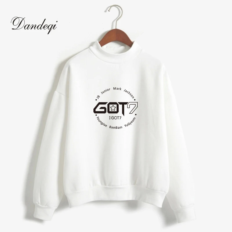  Brand New Fashion Autumn Winter Fleece Women Hoody Harajuku Got7 Cute Kpop Hoodies Sweatshirts Mole