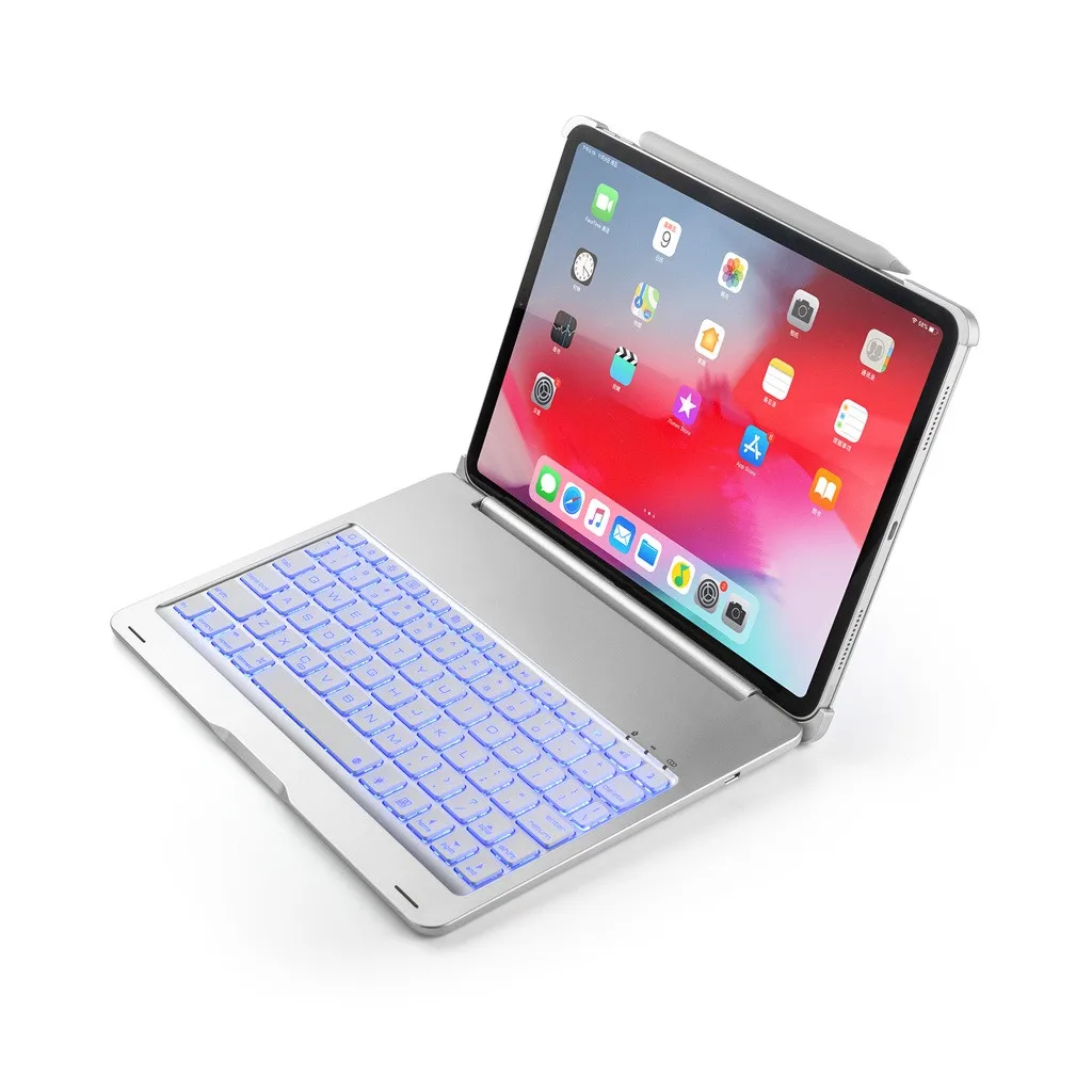 Для iPad Pro 11 чехол+ алюминиевый сплав беспроводной Bluetooth Подсветка крышка клавиатуры