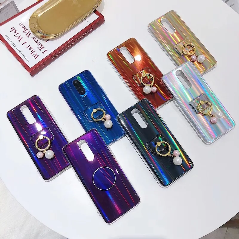 Простой Модный Лазерный чехол для iphone 8 плюс 7 6 S палец кольцо стенд XS MAX XR X 10 plus| |