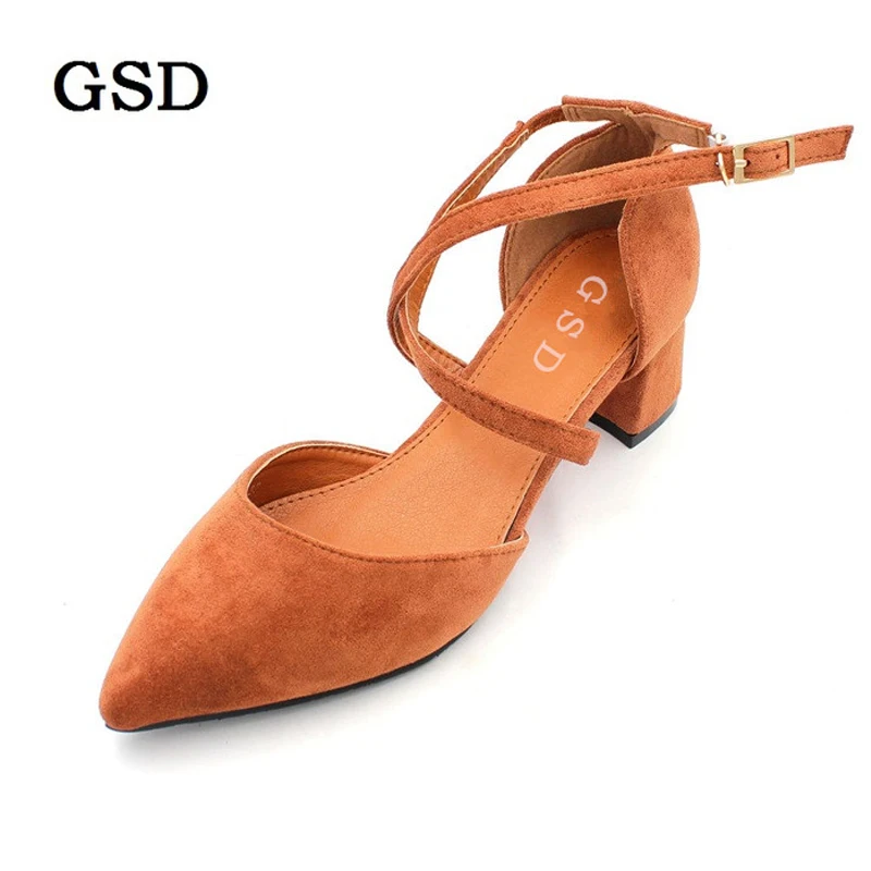 

Sexy Flock Women Sandals Square High Heels 5CM Gladiator Bandage Cross Tied Fashion Summer Party Femme Shoes Zapatos Mujer