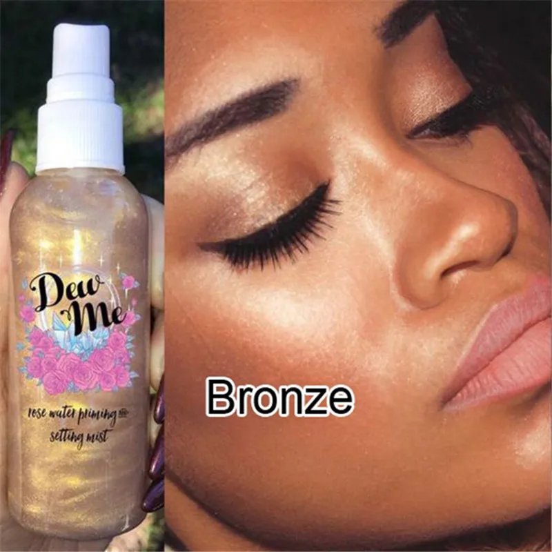 Jual Pelembab Shinning Semprot Wajah Makeup Dasar Air Mawar Mengkilap Primer Menyegarkan Wajah Wanita Kosmetik Concealer Spray