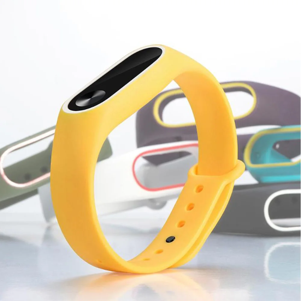 Горячая двойной цвет замена Смарт Браслет ремешок для Xiaomi mi Band 2 часы браслет