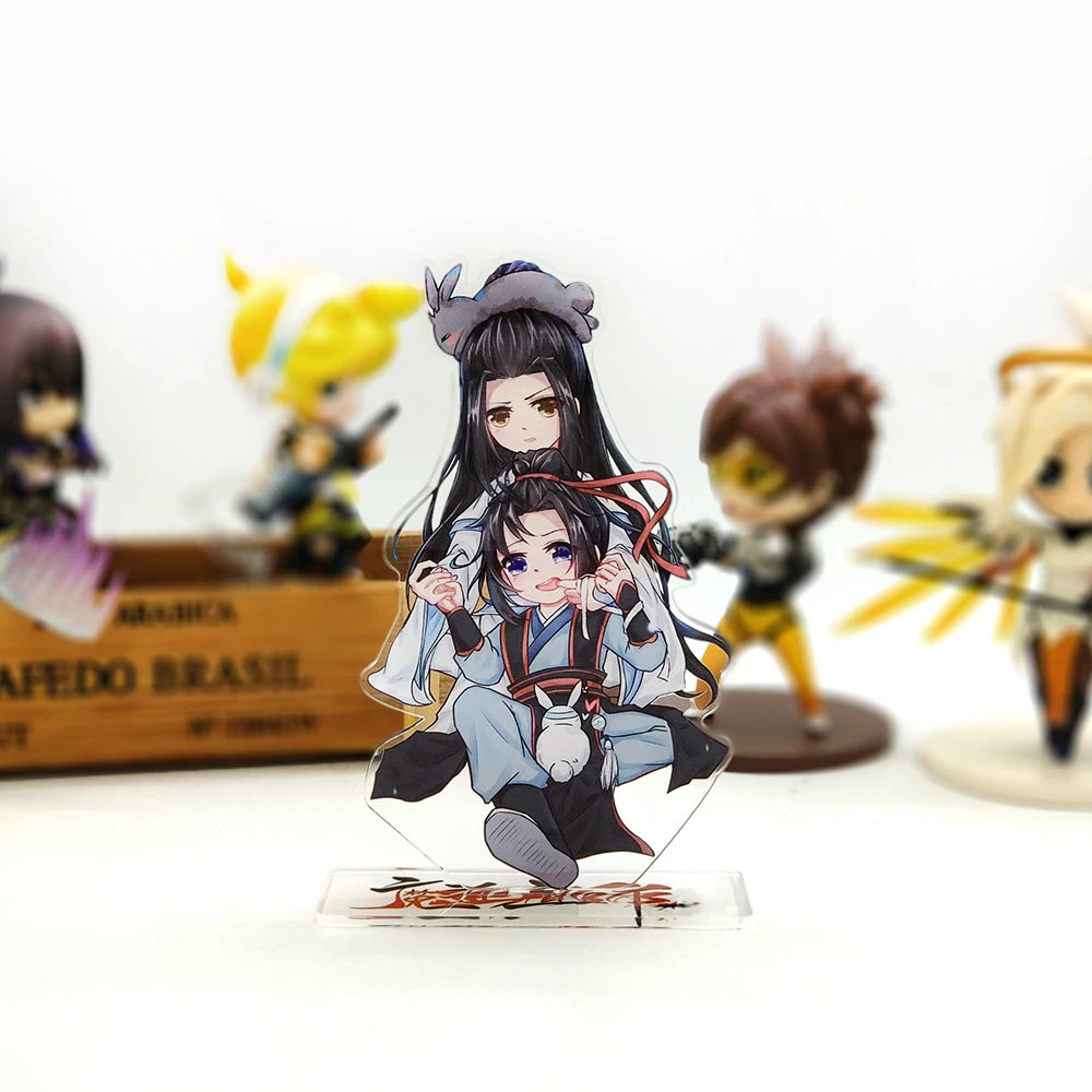 Love Thank You Mo Dao Zu Shi Wei Wuxian Lan Wangji милая фигурка на акриловой подставке модель двухсторонняя пластина Держатель Топпер аниме