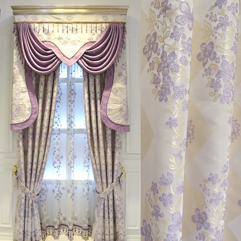 Us 15 0 50 Off Modern Warm Purple Curtain Finished European Style Curtains For Living Room Bedroom Custom Girls Shading Curtains Valance In Curtains