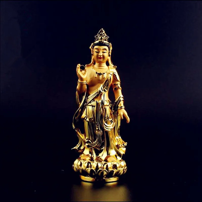 Китайский миф Изысканная Статуя Будды Nikko Bodhisattva Moonlight из смолы с золотым