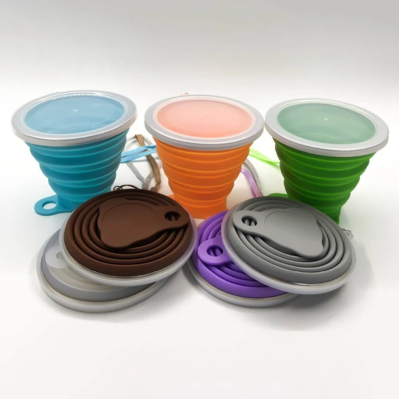 

Portable Home Travel Camping Silicone Telescopic Drinking Collapsible Folding