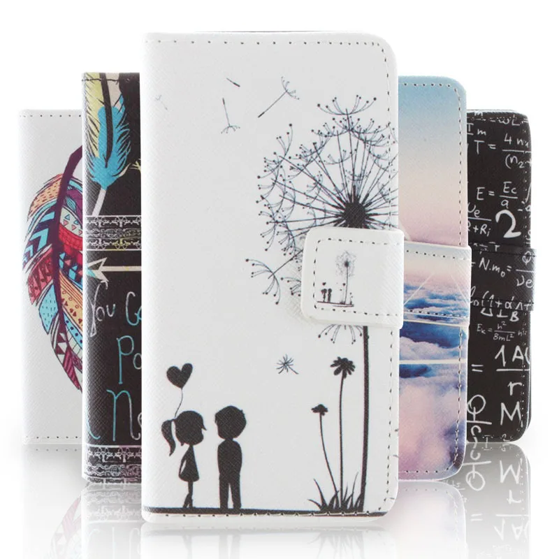 Fashion font b Cartoon b font pattern PU Leather Case for Sony Xperia E1 D2004 D2005