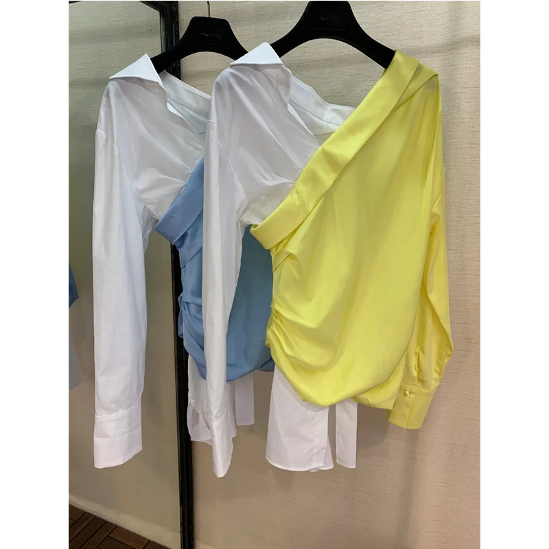 

Fashion spelling, irregular tops, long-sleeved shirts, ladies 'shirts,