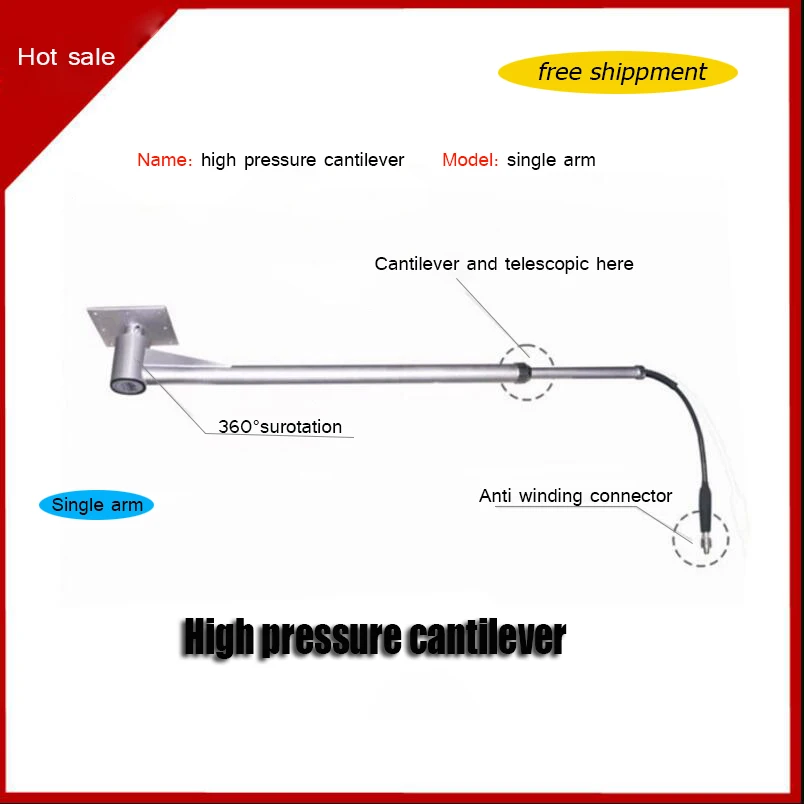

Wash Car High Pressure Cantilever Connection High-pressure Water Pipe 360 Degree Rotary Telescopic Arm Free Shipping