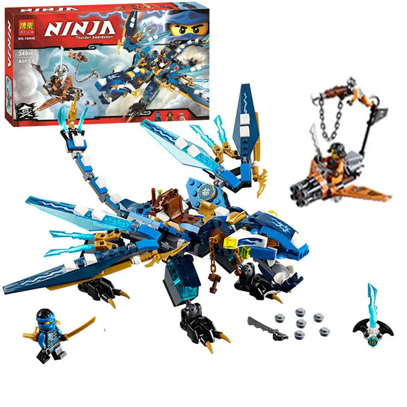 

Legoings 70602 350pcs Ninjagoed Elemental Dragon Building Kit Building Block Set Cyrene Monkey Toy for children gift