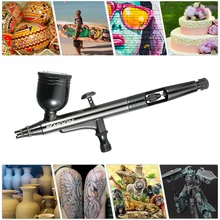 KKmoon аэрография комплект самотеком пистолеты распылители триггер краски пистолет Пескоструйный пистолет для книги по искусству Craft Модель