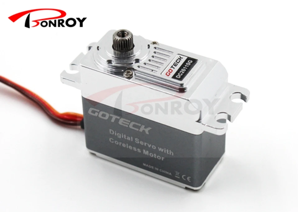 

Goteck standard digital coreless dc servo motor DC2611SG with 20/20kg-cm for Car model/fixed-wing aircraft/ helicopter/ Robot