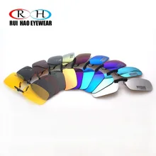 Поляризованные солнцезащитные очки на застежке, Модные цветные очки Rui Hao, фирменный супер светильник, солнцезащитные очки на застежке, солнцезащитные очки