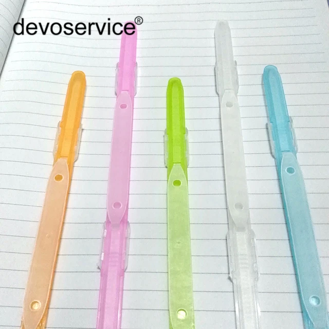 100pcs Office School Colorful Plastic Paper Fasteners,2 Holes - Binding  Combs & Spines - AliExpress