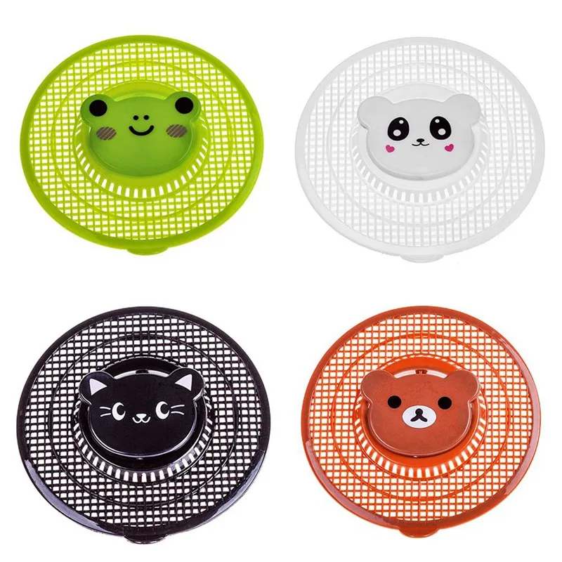 

New 1pc Cute Cartoon Pattern Hair Catcher Bath Drain Shower Tub Strainer Cover Sink Trap Basin Stopper Filter