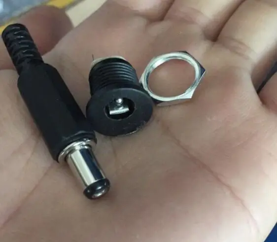 female power dc jack Male 10pcs Plug Jack Power DC Jack Plug  5.5X2.1mm Female
