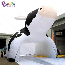 6X5X6 м надувной Крупный рогатый скот туннельная палатка для рисунок “зоопарк” надувные временные студии с изображением коровы; игрушечная палатка для продажи