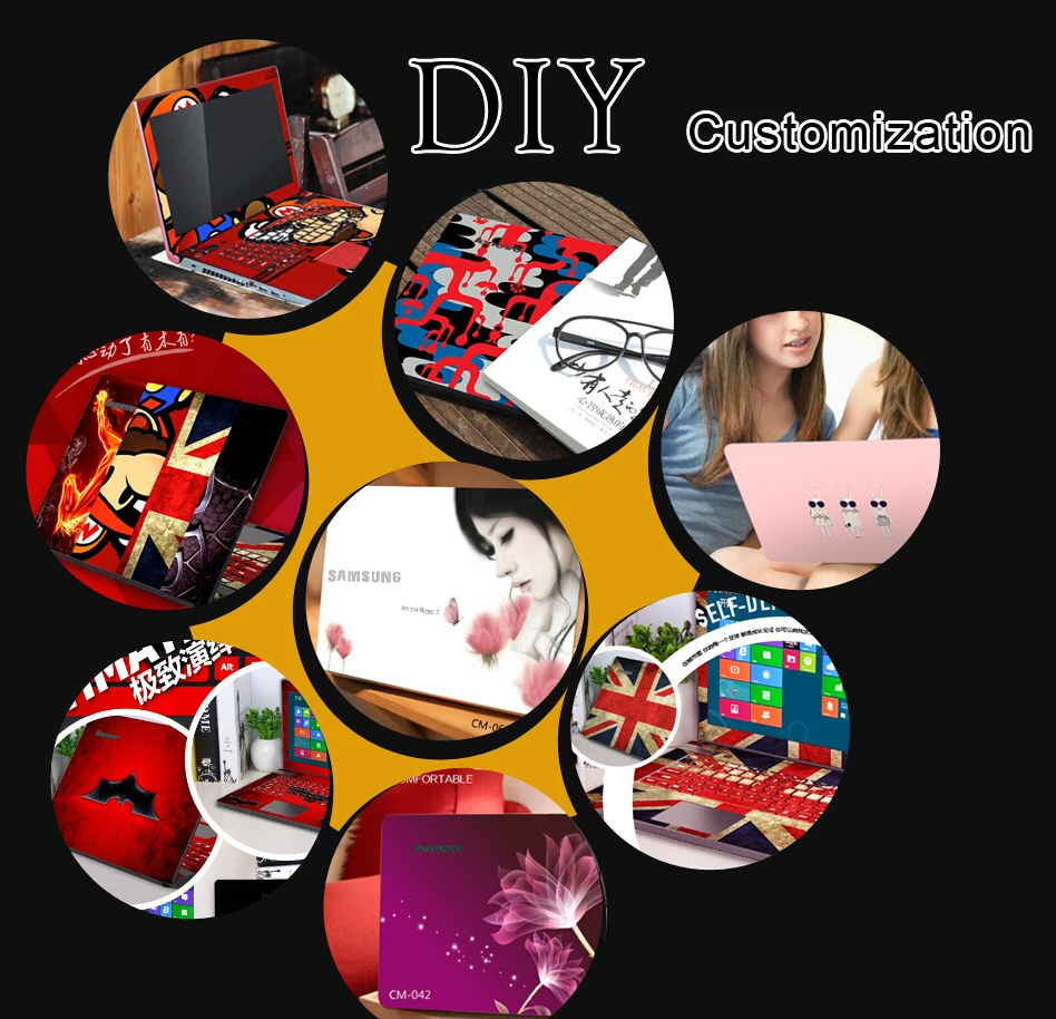 

DIY Personality Customize Sticker for Your Laptop With Your Own Picture Over 1280*800 Pixel Laptop Sticker Case Leave Us Model